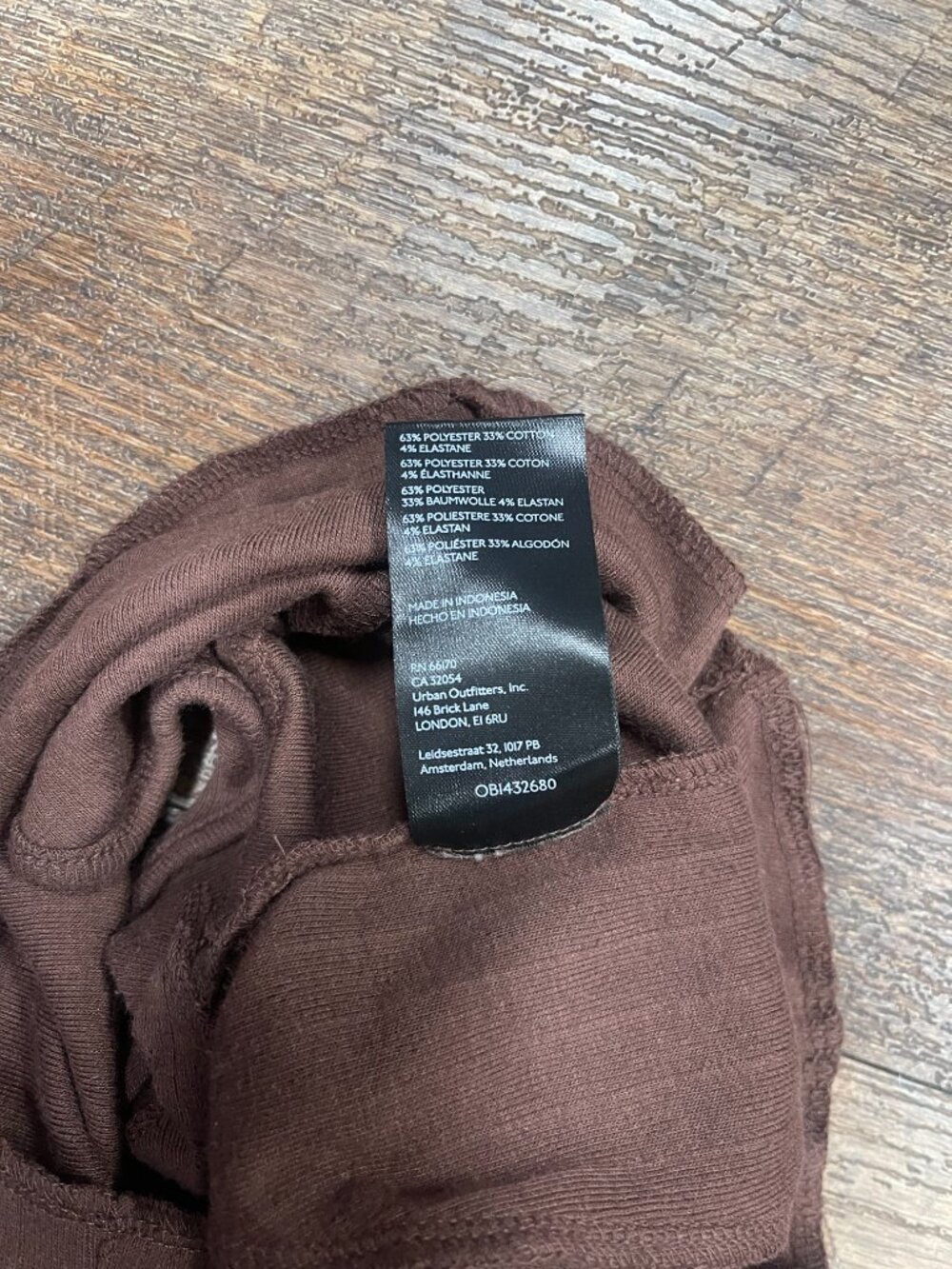 Urban Outfitters Chocolate Brown Puff Sleeve Coquette Crop Top XS - Picture 7 of 9